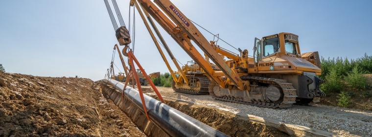 Enerige & Management > Gasnetz - Gastransportleitung Augusta ist fertig