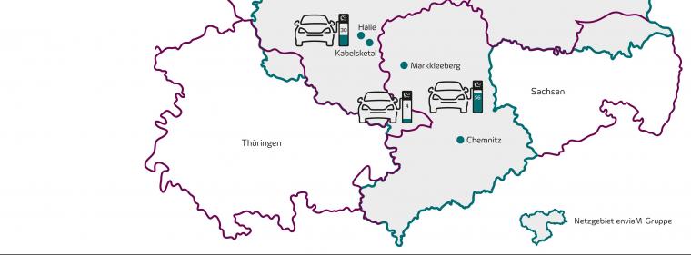 Enerige & Management > Elektrofahrzeuge - EnviaM plant 106 Ladesäulen in Ostdeutschland