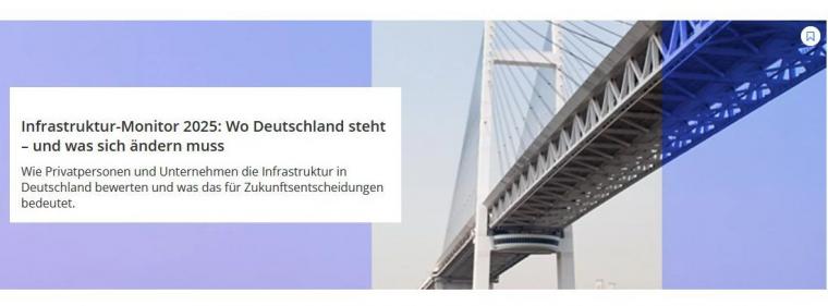 Enerige & Management > Studien - Gespaltene Bewertung der Infrastruktur in Deutschland