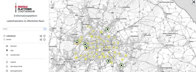 Enerige & Management > Elektrofahrzeuge - Berliner Karte für öffentliche E-Ladepunkte online