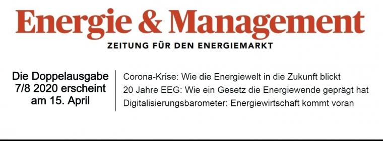 Enerige & Management > In Eigener Sache - Doppelausgabe Print