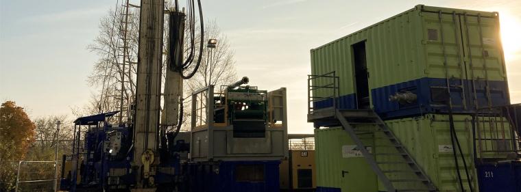 Enerige & Management > Geothermie - Forschungsbohrung in Berlin-Adlershof gestartet