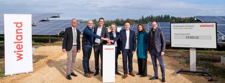 Enerige & Management > Photovoltaik - Wieland Gruppe nimmt 26,5-MW-Solarpark in Betrieb