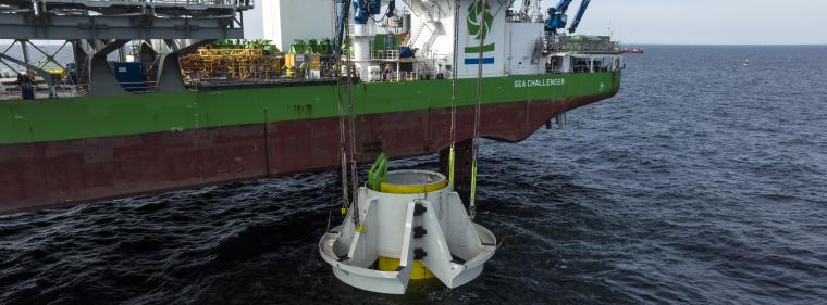 Enerige & Management > Windkraft Offshore - RWE testet Einsatz von Stahlkragen an Offshore-Windkraftanlagen
