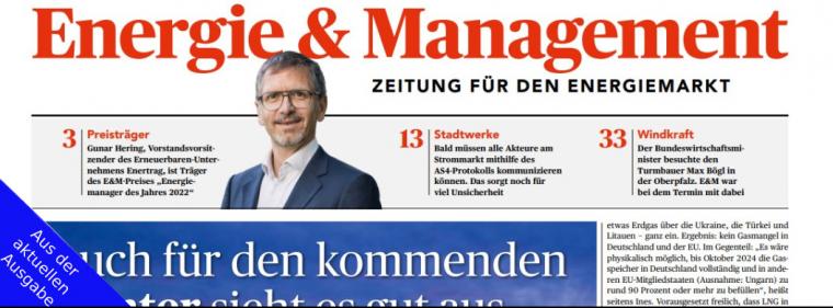 Enerige & Management > Aus Der Aktuellen Zeitung - Zeitenwende für die KWK ?