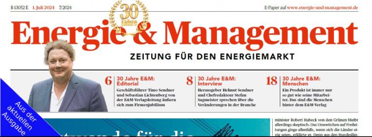 Enerige & Management > Aus Der Zeitung - Höhere Stromerlöse durch smarte Optimierung
