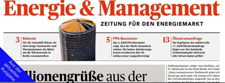 Enerige & Management > Aus Der Aktuellen Zeitungsausgabe - "Betreiber müssen sich vorbereiten"