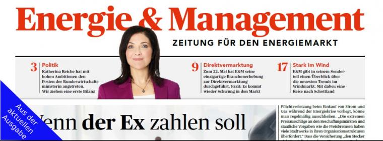 Enerige & Management > Aus Der Aktuellen Ausgabe - Reiche gibt Gas