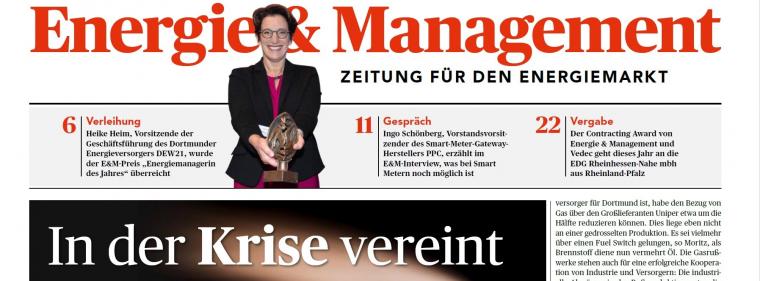 Enerige & Management > Aus Der Aktuellen Zeitungsausgabe - Masterplan in der Kritik