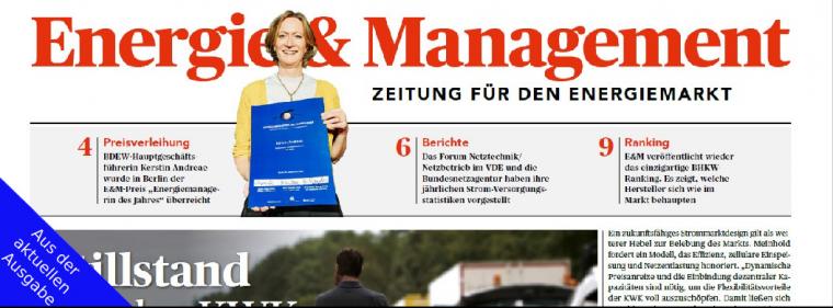 Enerige & Management > In Eigener Sache - Jetzt die neue E&amp;M-Ausgabe als E-Paper lesen!
