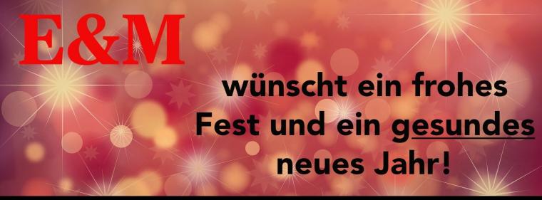 Enerige & Management > In Eigener Sache - Frohe Feiertage und einen guten Rutsch!