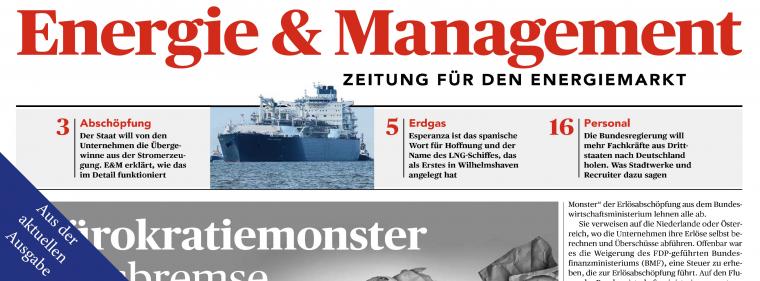 Enerige & Management > Aus Der Aktuellen Zeitung - Sagen Sie mal: Dirk Briese