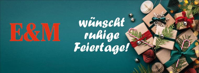 Enerige & Management > In Eigener Sache - Energie &amp; Management wünscht ruhige Feiertage!