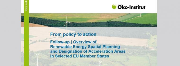 Enerige & Management > Windkraft Onshore - Öko-Institut analysiert Raumordnung in der EU