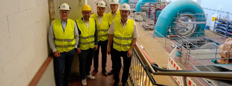 Enerige & Management > Wasserkraft - Oberbecken von Uniper-Kraftwerk in Happurg größtenteils fertig