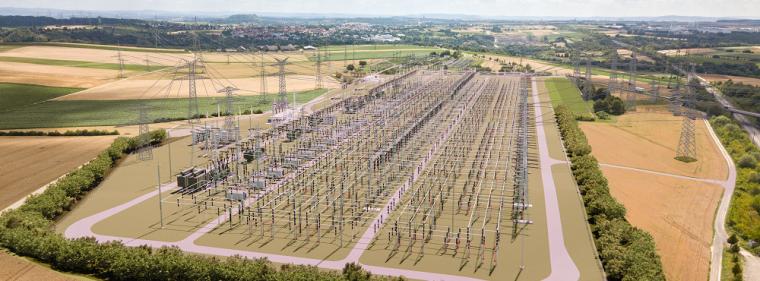 Enerige & Management > Stromnetz - In Pulverdingen entsteht das größte Umspannwerk von Transnet BW