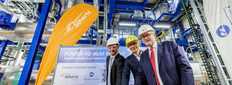 Enerige & Management > Technik - 35-MW-Elektrodenkessel in Leuna in Betrieb