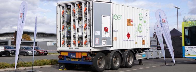 Enerige & Management > Wasserstoff - Mobile Wasserstofftankstelle vorgestellt