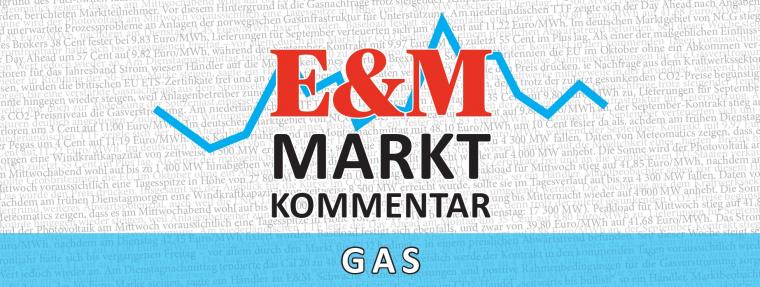 Enerige & Management > Marktkommentar - Gas: Es geht wieder abwärts
