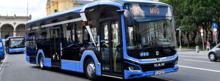 Enerige & Management > Elektrofahrzeuge - E-Bus von MAN in München im Testbetrieb