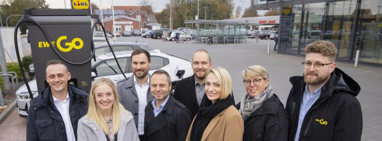 Enerige & Management > Elektrofahrzeuge - EWE baut mehrere hundert Schnelllader auf Lidl-Parkplätzen