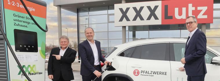 Enerige & Management > Elektrofahrzeuge - Pfalzwerke bauen Ladesäulen für XXX Lutz