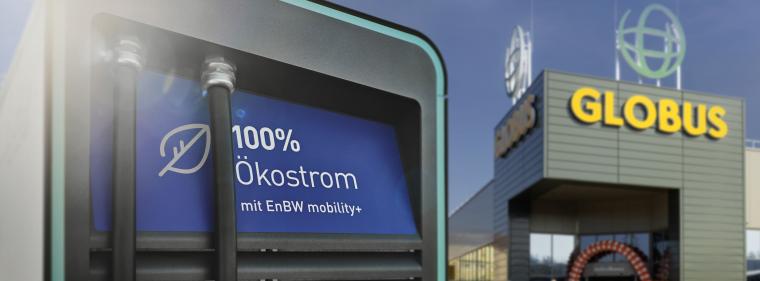 Enerige & Management > Elektromobilität - EnBW baut Schnellladepunkte an Globus-Markthallen