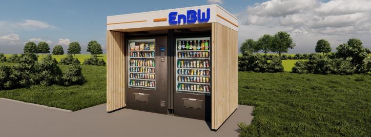 Enerige & Management > E-Fahrzeuge - EnBW baut Ladeparks mit Snickers-Automat