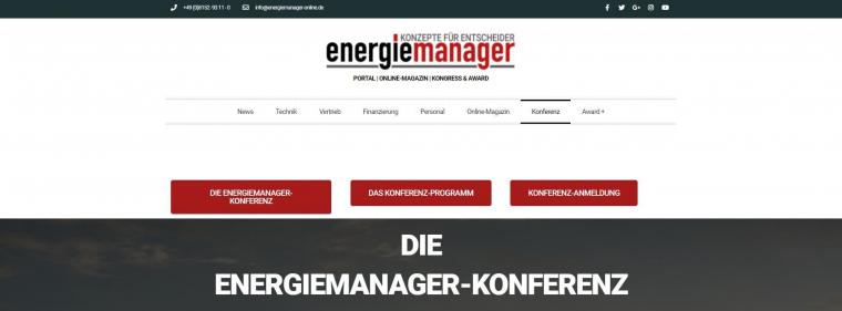 Enerige & Management > In Eigener Sache - Countdown zur 2. E&M-Energiemanager-Konferenz
