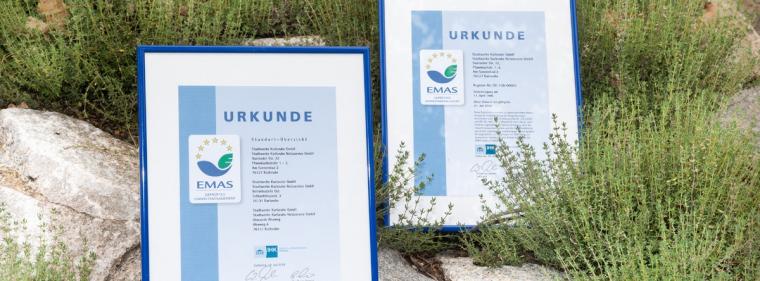 Enerige & Management > Klimaschutz - Stadtwerke Karlsruhe bekommen neue EMAS-Urkunde